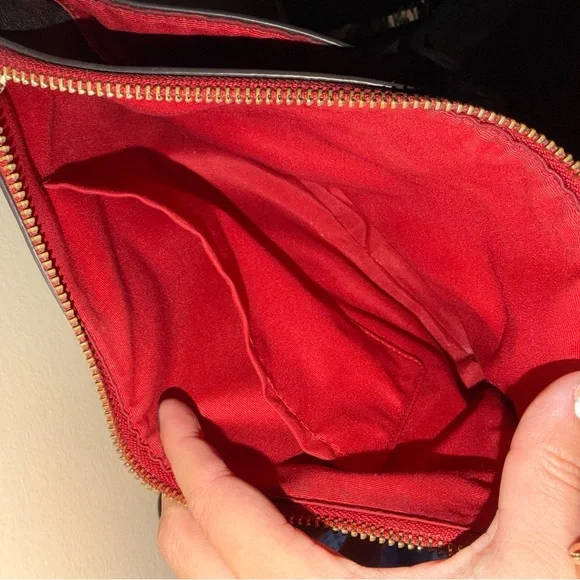 Coach Signature Brown and Red Crossbody Bag - Picture 3 of 3